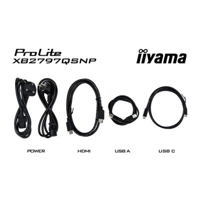 16. iiyama ProLite XB2797QSNP-B1 Computermonitor 68,6 cm (27") 2560 x 1440 px Quad HD LED Schwarz