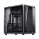 44. Jonsbo X400 PC-Gehäuse, Midi-Tower, ATX, gehärtetes Glas – grau
