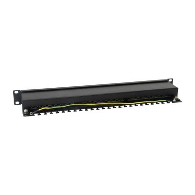 2. Ausstattung: 19-Zoll-Patchpanel, 24xRJ45, Cat6, FTP, 1 HE, 250 MHz, RAL9005