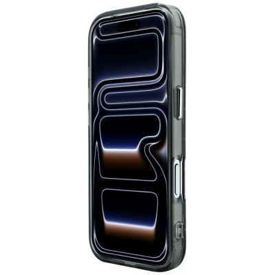 5. Karl Lagerfeld IML Strass-Hülle mit galvanisiertem Logo für iPhone 17 Pro Max / 18 Pro Max – Schwarz