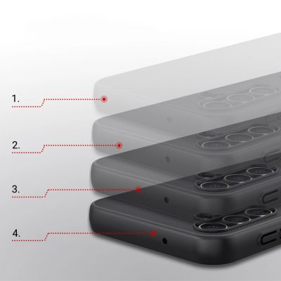 14. Nillkin Super Frosted Shield Hülle für Samsung Galaxy A14 5G / Galaxy A14 Handyhülle Schwarz