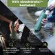 8. Extralink PURISOO+ Flasche mit Filtersystem und Pumpe, 400 ml, UF + ACF Filter, Wasserfilterflasche 0,4 l, Grün, Oliv