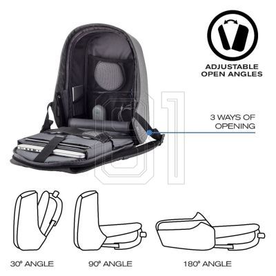 15. XD DESIGN ANTI-DIEBSTAHL-RUCKSACK BOBBY HERO KLEIN GRAU P/N: P705.702