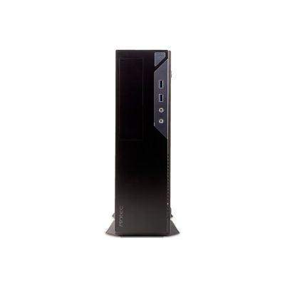 3. Antec Mini-Budget-Gehäuse VSK-2000-U3 M-ATX/M-ITX ohne Netzteil, Schwarz, Retail