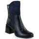 Damen-Lack-Stiefeletten mit Blockabsatz, blau M.Daszyński SA269-1