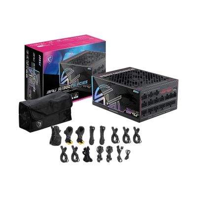 5. MSI MPG Ai1300TS PCIE5 Netzteilmodul 1300W 24-Pin ATX Schwarz