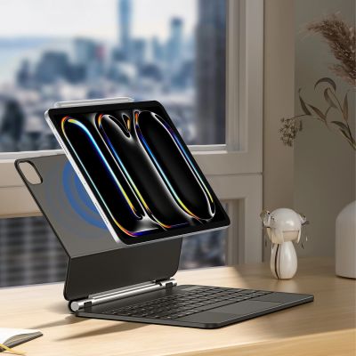 8. Dux Ducis Keyboard (MK Series) Hülle mit Bluetooth-Tastatur für iPad Pro 11" 2024 – Schwarz