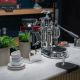 11. La Pavoni Milano manueller Hebel-Espressokocher, silber