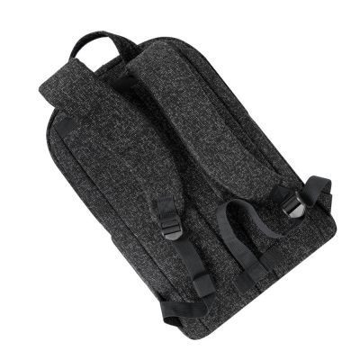 21. RIVACASE Anvik 15,6"-Laptop-Rucksack, 15 l, schwarz, aus wasserdichtem Material, Fächer für ein 10,5"-Tablet, Smartphone, Dokumente, Zubehör, Trinkflasche