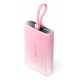 Vention Powerbank 10000 mAh USB-C + Lightning + USB-A 22,5 W mit LED-Anzeige Pink
