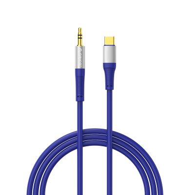Orico AXC-02 USB-C-auf-3,5-mm-Klinken-Audiokabel, 20 cm – blau