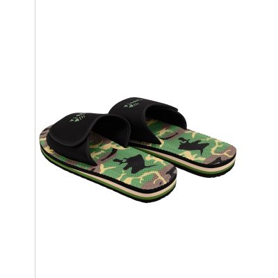 14. Kubota Flip-Flops mit Klettverschluss, mehrfarbig, camouflageschwarz K24AW-100-002-23-1