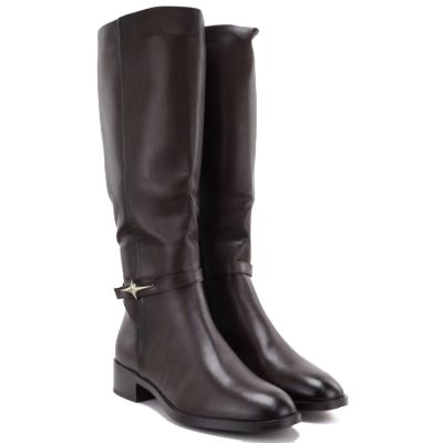 4. Damen-Offiziersstiefel in Schokoladenbraun Potocki SZ12862