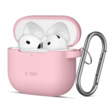 Tech-Protect Silikon-Hakenhülle für AirPods 4 – Rosa
