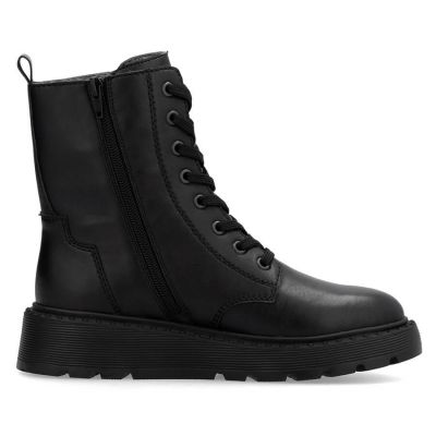 2. Gefütterte Damen-Lederstiefeletten Rieker schwarz 70401-00
