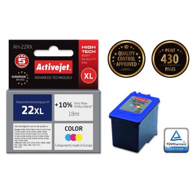 2. Activejet AH-22RX Tinte (ersetzt HP 22XL C9352A; Premium; 18 ml; Farbe)