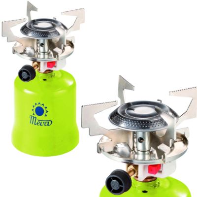 Gas-Campingkocher mit punktierten Gaskartuschen FOCUS Piezozünder 1,4 kW