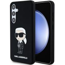 Karl Lagerfeld Silikon Ikonik Hülle für Samsung Galaxy S24 – schwarz