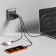6. Tech-Protect NCA100W-GaN PD 3.2 100W / QC3.0 Wandladegerät – Schwarz