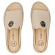 5. Beige Leder-Keilsandalen für Damen, Modell Filippo DK7758