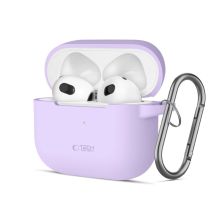 Tech-Protect Silikon-Hakenhülle für Apple AirPods 3 – Lila