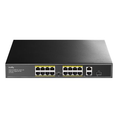 4. Switch CUDY FS1018PS1 16-Port 10/100M PoE+ 190W 2xGbE 1xSFP