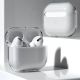 4. Hülle für AirPods 2 / AirPods 1 starre, starke, transparente Hülle für Kopfhörer (Hülle A)