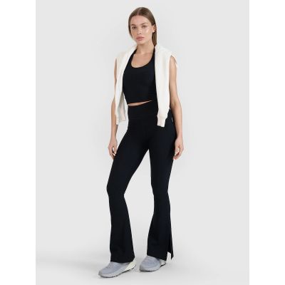 5. Slim-Fit-Crop-Top für Damen, glatt, Größe 4F | Anna Lewandowska 4F 4FALSSS25TSLEF215-20S