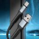 9. 3mk Hyper Cable N-SERIES USB-A / USB-C 2m 9V/2A 18W / schwarz