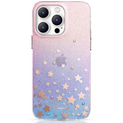 2. Kingxbar Heart Star Series Hülle für iPhone 14 Plus Hülle mit Tierkreiszeichen