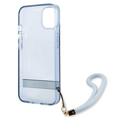 7. Guess GUHCP13MHTSGSB iPhone 13 6.1 "blau / blau Hardcase Translucent Stap