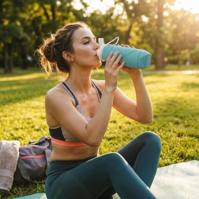 17. BODY SCULPTURE BLAU FALTBARE WASSERFLASCHE BB 25BL
