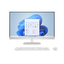 HP All-in-One 27-cr0224nw i5-1335U 27,0" FHD IPS 300 Nits AG 16 GB DDR4 3200 SSD512 Iris Xe Grafik LAN-Kamera 1080p + IR Kein Betriebssystem Gehäuse Weiß Gehäuse Weiß 2 Jahre
