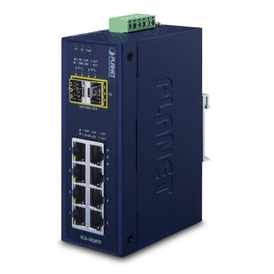 Planet IGS-1020TF Netzwerkkabel, unmanaged Gigabit Ethernet (10/100/1000), Schwarz