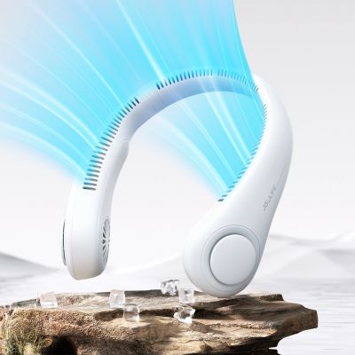 8. Jisulife Nackenventilator 3 4000mAh Tragbarer Nackenventilator - Grau