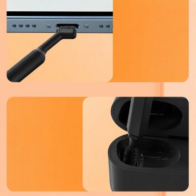 7. Multifunktionales 20-in-1-Reinigungsset für Kopfhörer, Tastatur und Displays – Schwarz