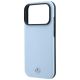 6. Mercedes Leder-Halbhülle in Holzoptik mit MagSafe-Funktion für iPhone 17 Pro / 18 Pro – Blau