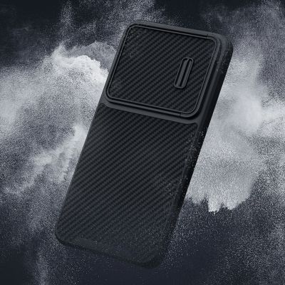 9. Nillkin Synthetic Fiber S Case für Samsung Galaxy S23, Kameraabdeckung, schwarz