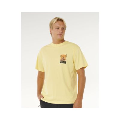 6. RIP CURL Search Dawn Tee Gelbes Herren-T-Shirt