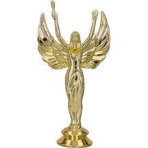 Goldene Plastikfigur