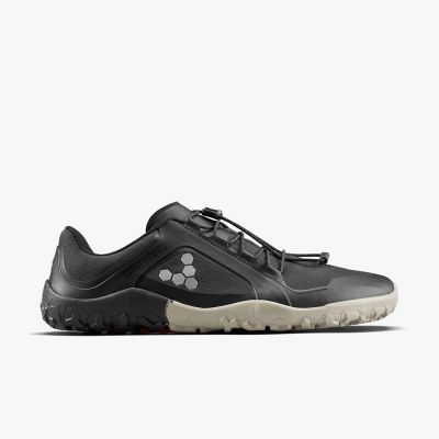 Minimalistische Wanderschuhe Vivobarefoot PRIMUS TRAIL III ALL WEATHER FG MENS OBSIDIAN (309305-01)
