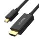 UNITEK Adapter MiniDP - HDMI, 4K@30Hz, 2m Kabel