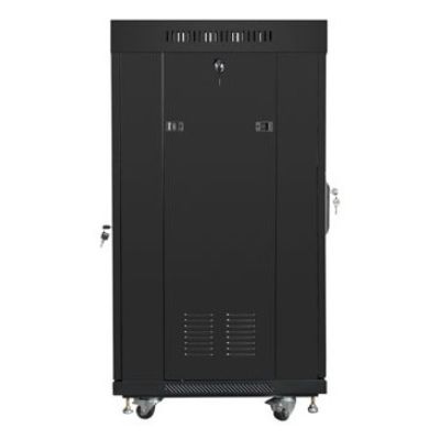 10. Lanberg FF01-6622-12BL 22U Freistehendes Rack Schwarz