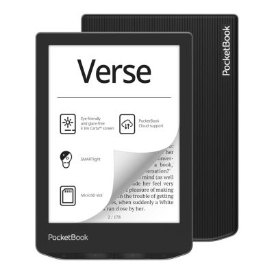 3. PocketBook Verse 629 6" 8GB Wi-Fi Mist Gray E-Book-Reader