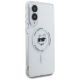 4. Karl Lagerfeld Button Choupette Head Printed Logo MagSafe Case für Samsung Galaxy S25 Edge - Weiß