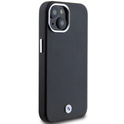 4. BMW Signature Wrapped Metal MagSafe Case für iPhone 14/15/13 – Schwarz