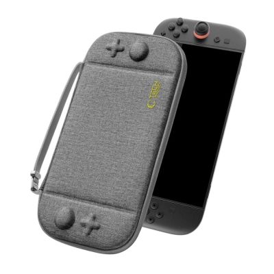 2. Tech-Protect Slim Pouch für Nintendo Switch 2 – Grau