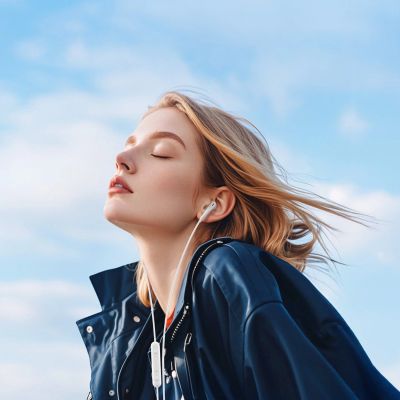 8. QCY LH1 Kabelgebundener In-Ear-Kopfhörer mit Fernbedienung und Mikrofon, 1,15 m – Weiß