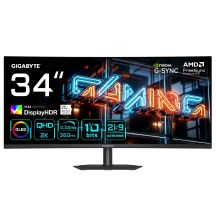 GIGABYTE MO34WQC36 Computermonitor 86,4 cm (34") 3440 x 1440 px Wide Quad HD QD-OLED Schwarz