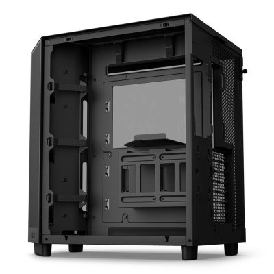 6. NZXT H6 Flow MIDI-Tower-Computergehäuse mit Fenster, Schwarz